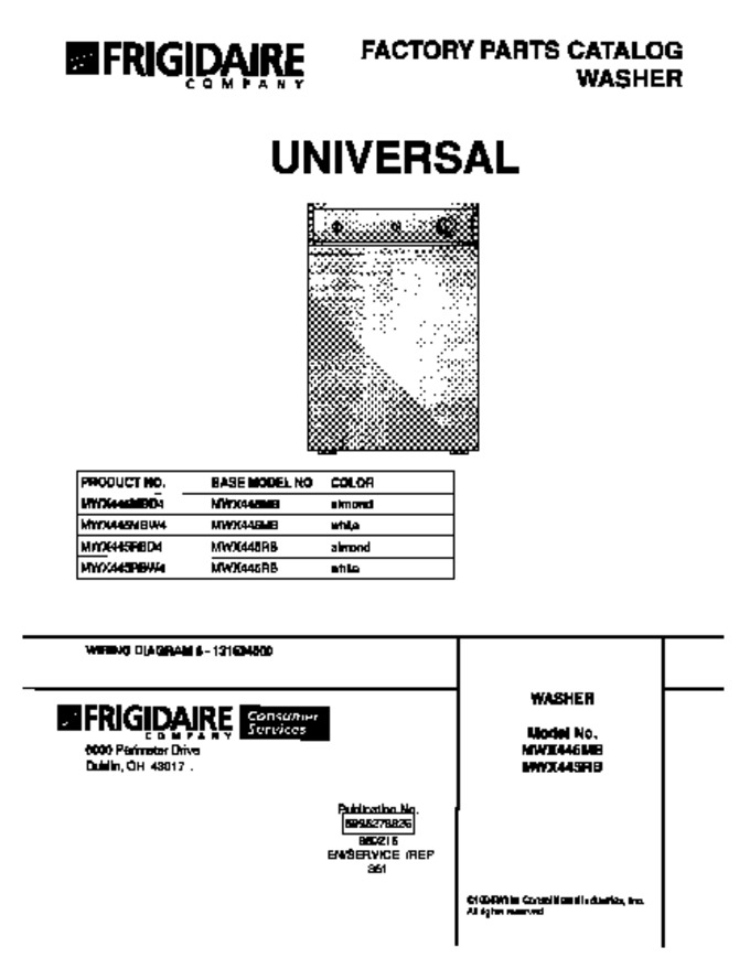 Diagram for MWX445RBD4