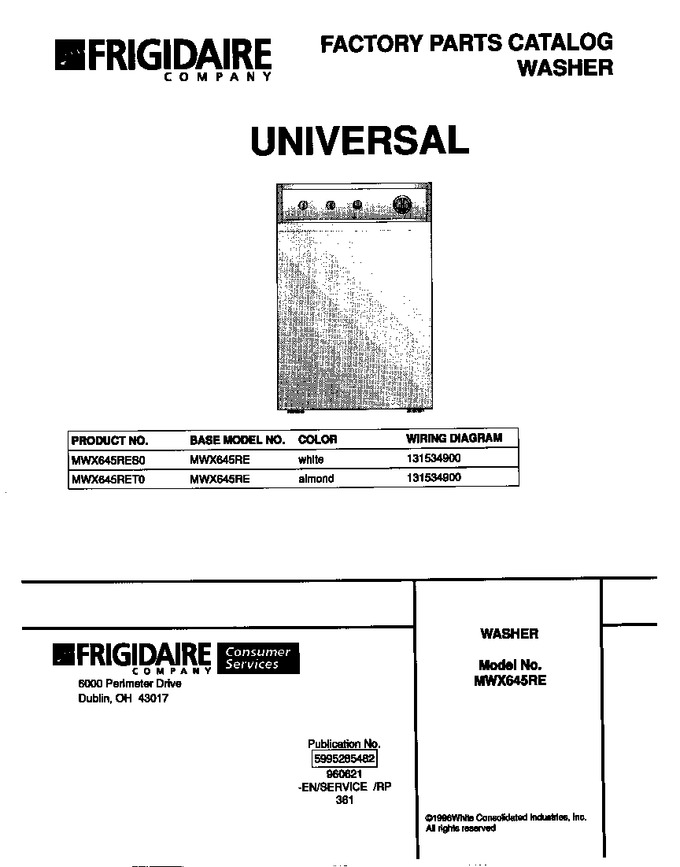 Diagram for MWX645RES0