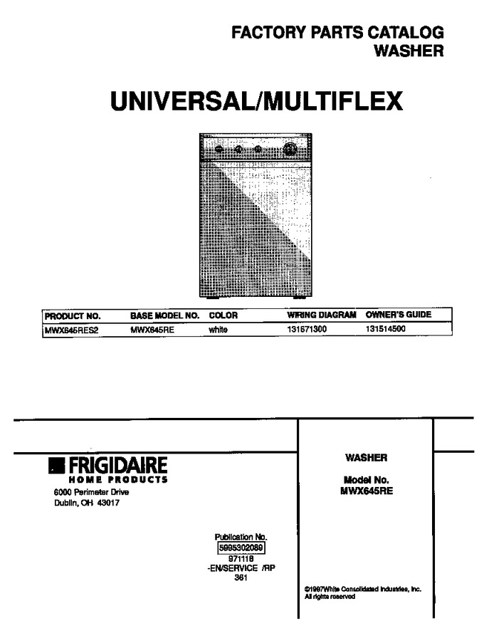 Diagram for MWX645RES2