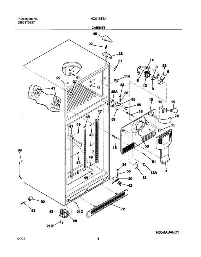 Diagram for NGS18TZAW2