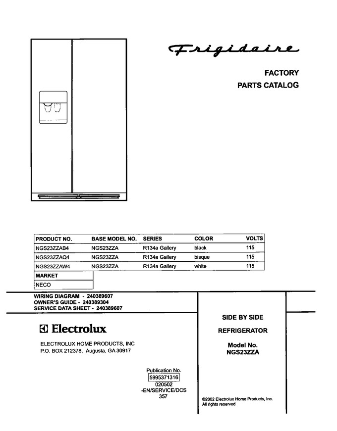 Diagram for NGS23ZZAW4