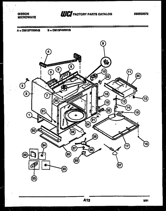 Diagram for OM13P7NWHB