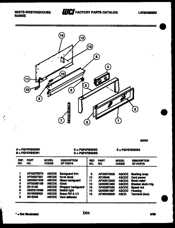 Diagram for PGF470HXW0