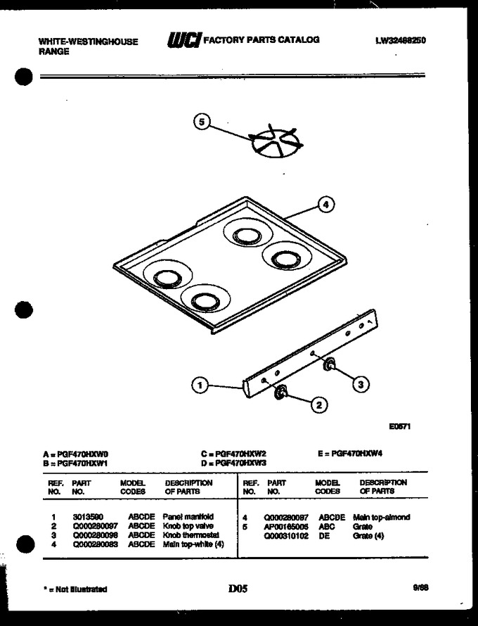 Diagram for PGF470HXW3