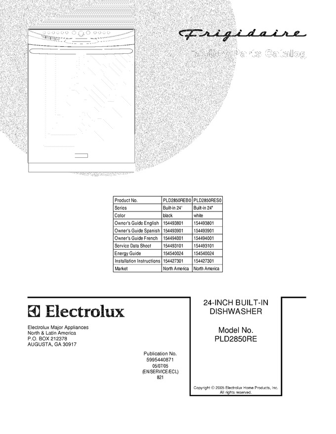 Diagram for PLD2850RES0