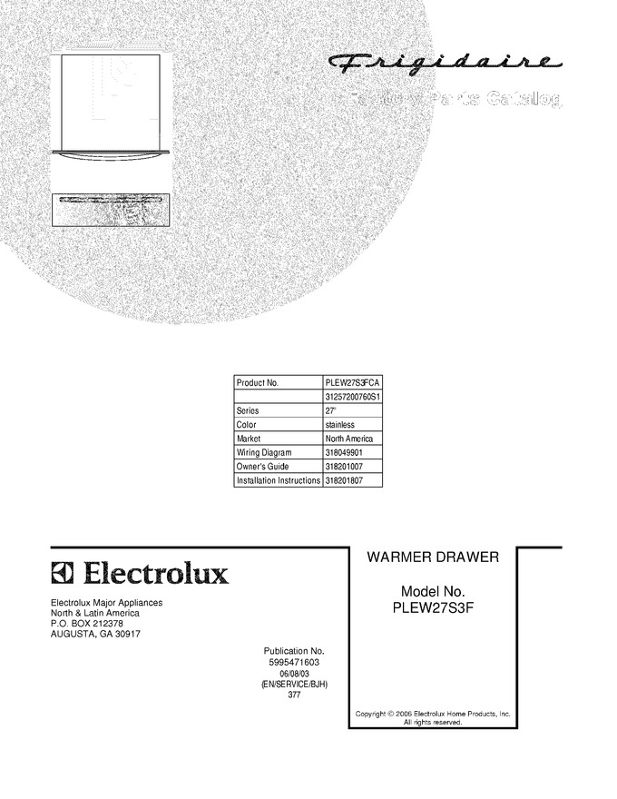 Diagram for PLEW27S3FCA