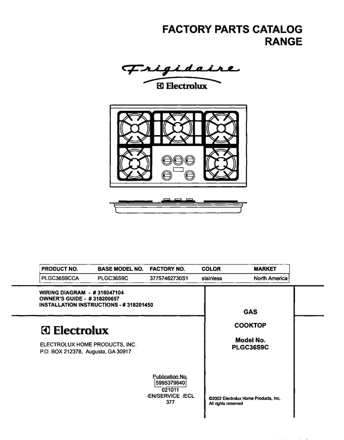 Diagram for PLGC36S9CCA