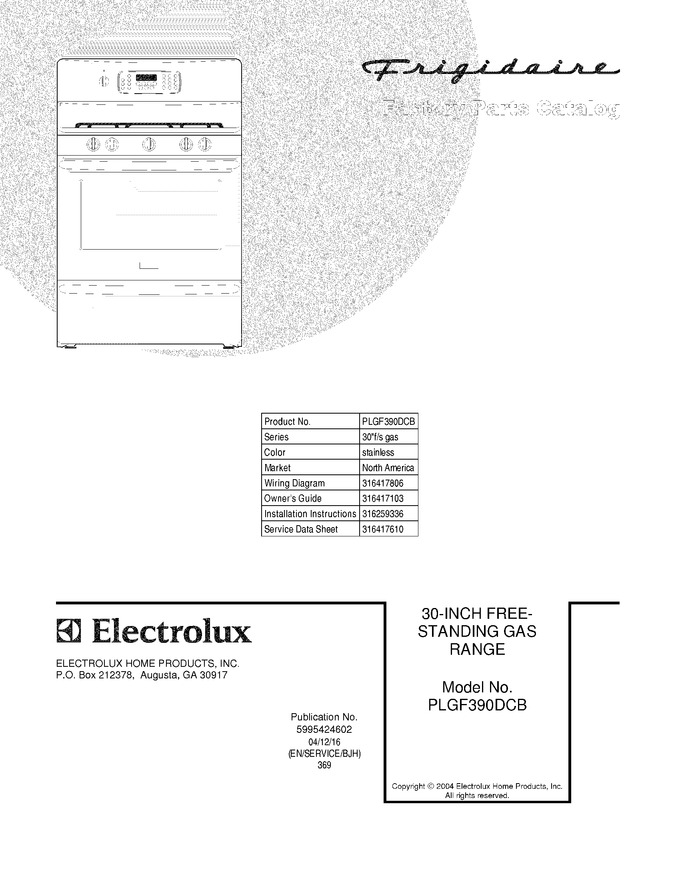 Diagram for PLGF390DCB
