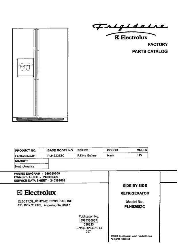 Diagram for PLHS238ZCB1