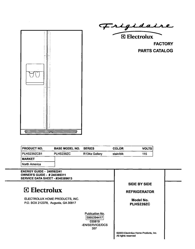 Diagram for PLHS239ZCB1