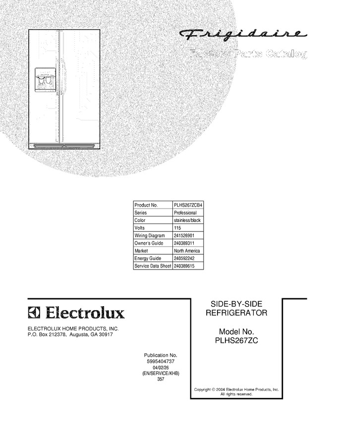 Diagram for PLHS267ZCB4