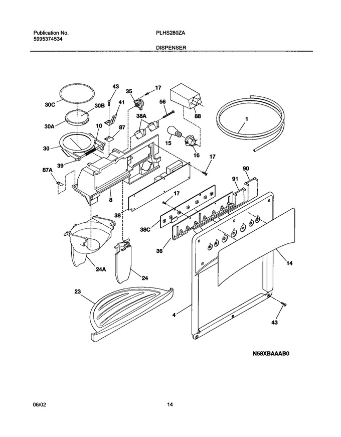 Diagram for PLHS280ZAB3