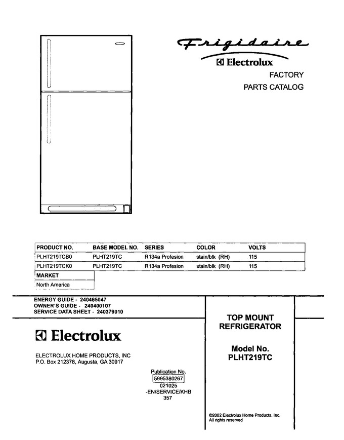 Diagram for PLHT219TCK0