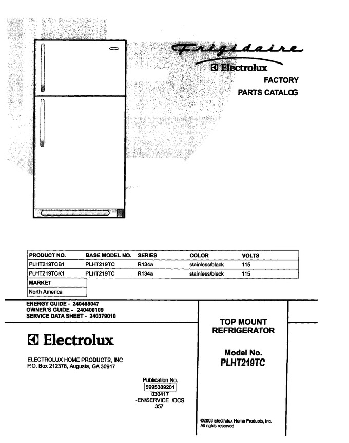 Diagram for PLHT219TCB1