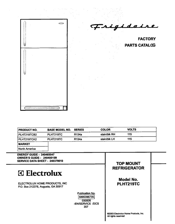 Diagram for PLHT219TCB2