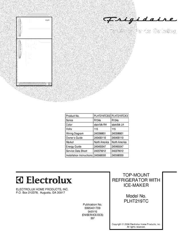 Diagram for PLHT219TCB3