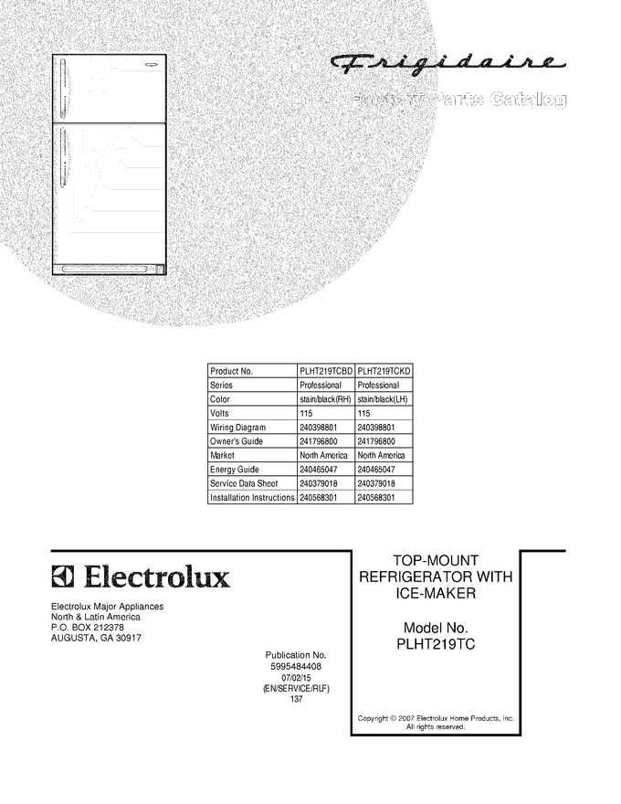 Diagram for PLHT219TCKD