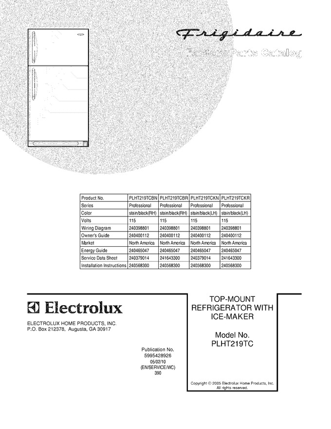Diagram for PLHT219TCBN