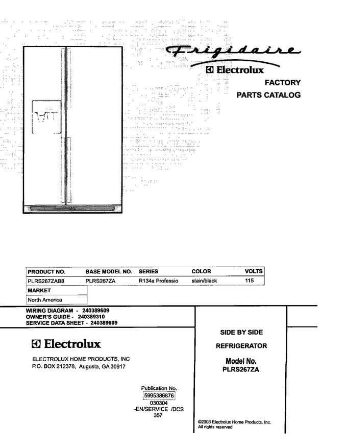 Diagram for PLRS267ZAB8