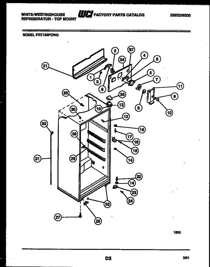 Diagram for PRT134PCW0