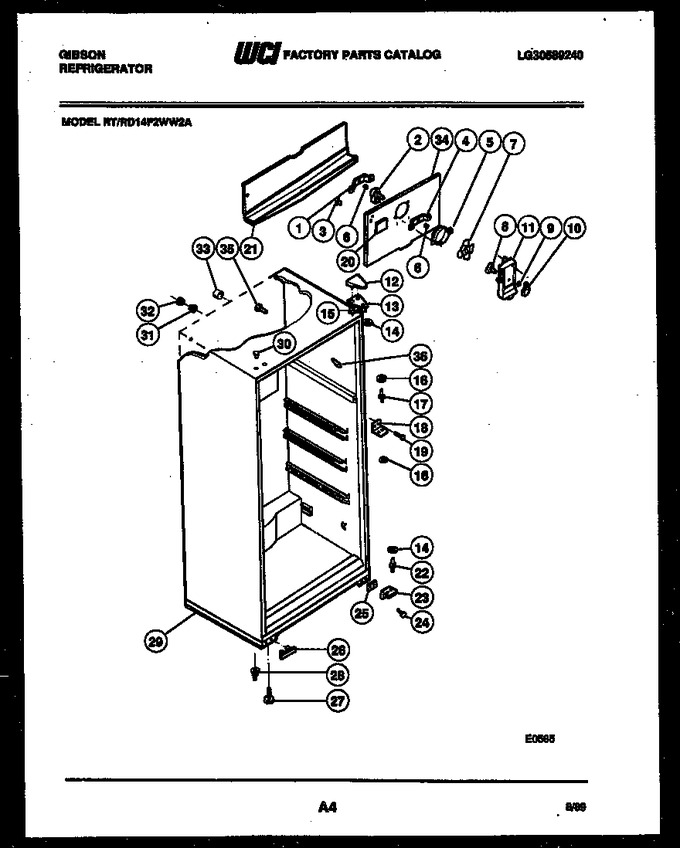 Diagram for RD14F2WW2A