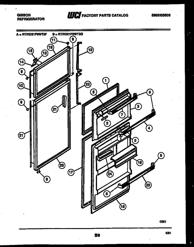 Diagram for RT21F9WT3F