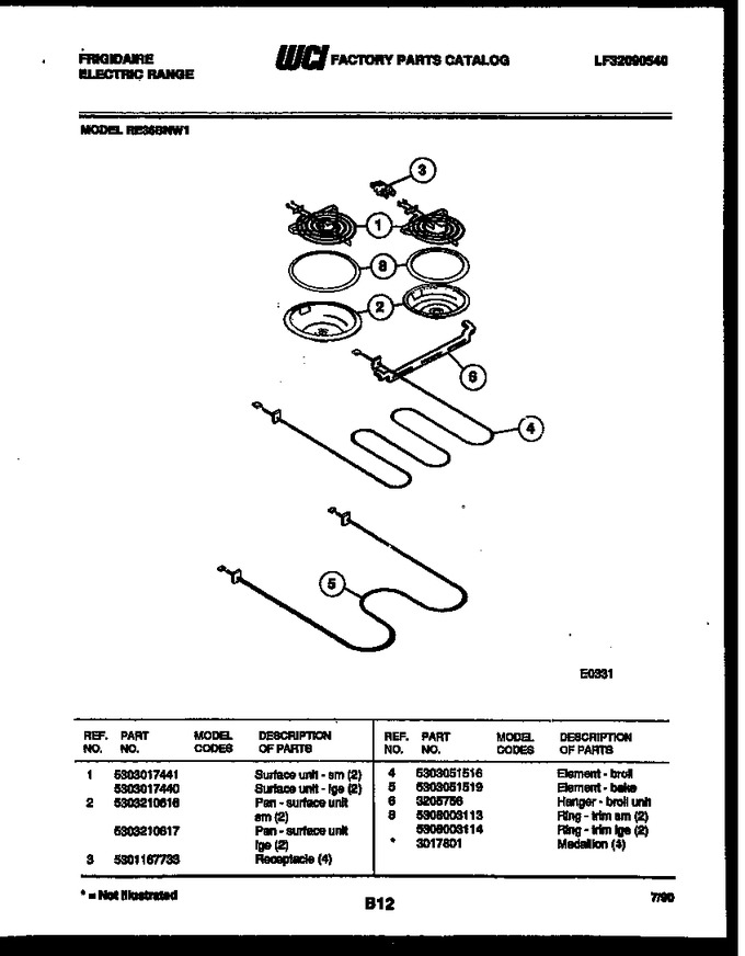 Diagram for RE36BNW1