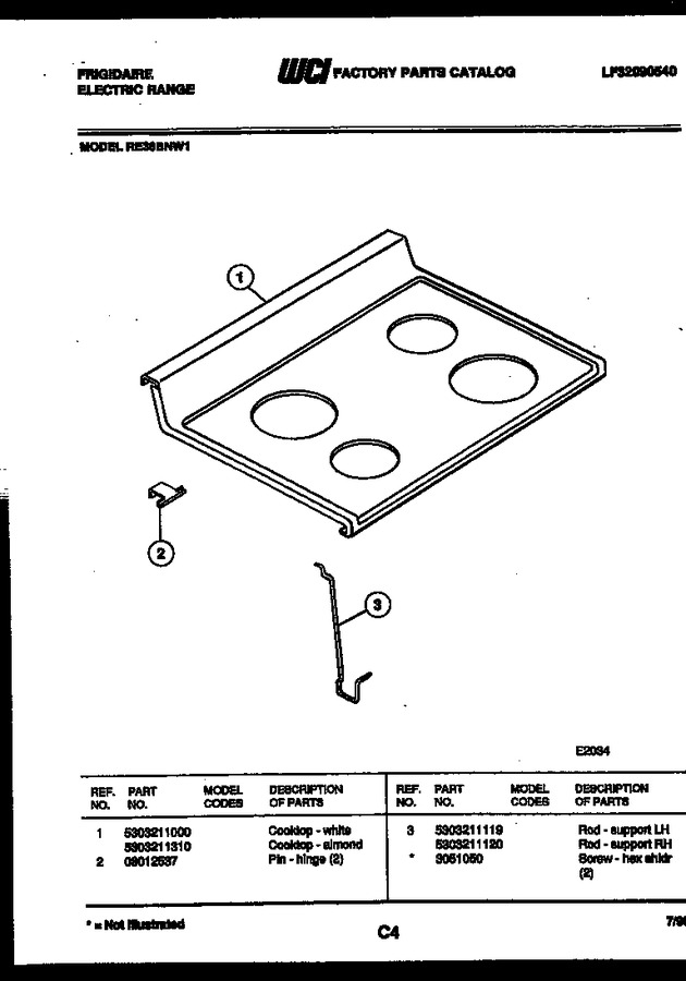 Diagram for RE36BNW1