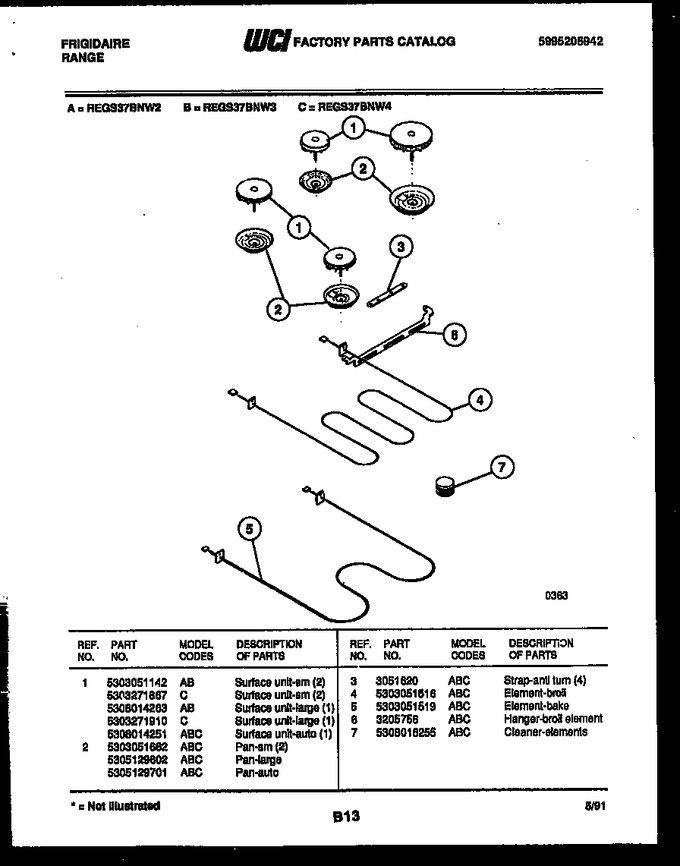 Diagram for REGS37BNW4