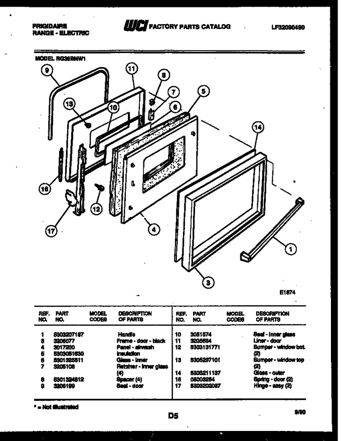 Diagram for RG36BNW1