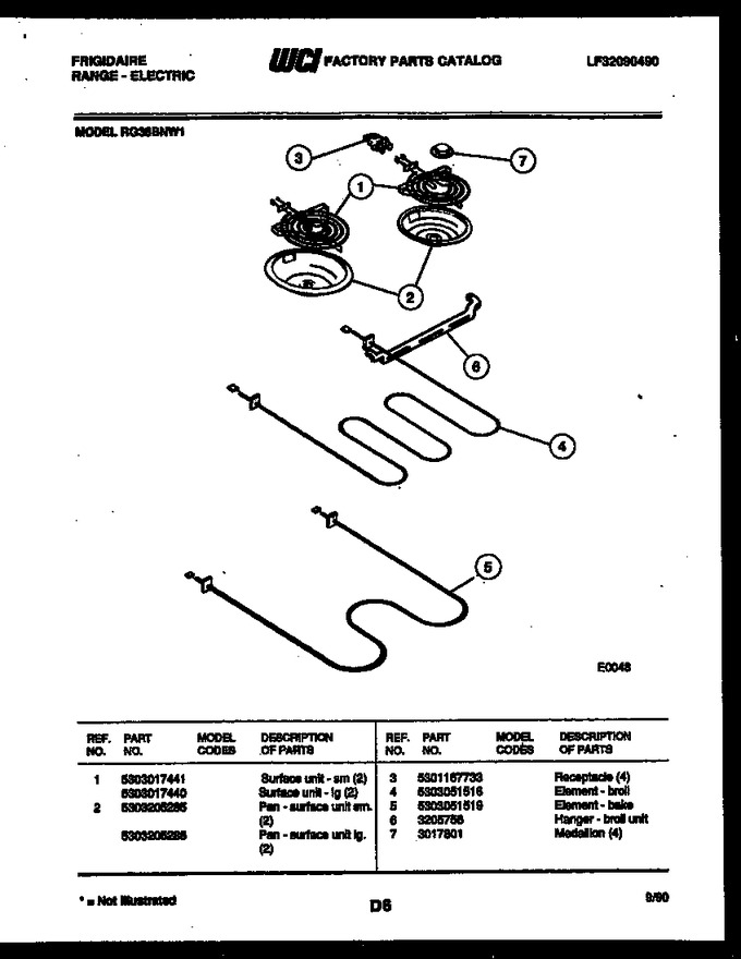 Diagram for RG36BNW1