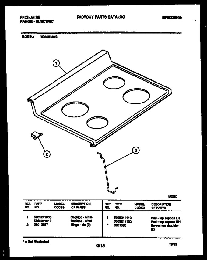 Diagram for RG36BNW2