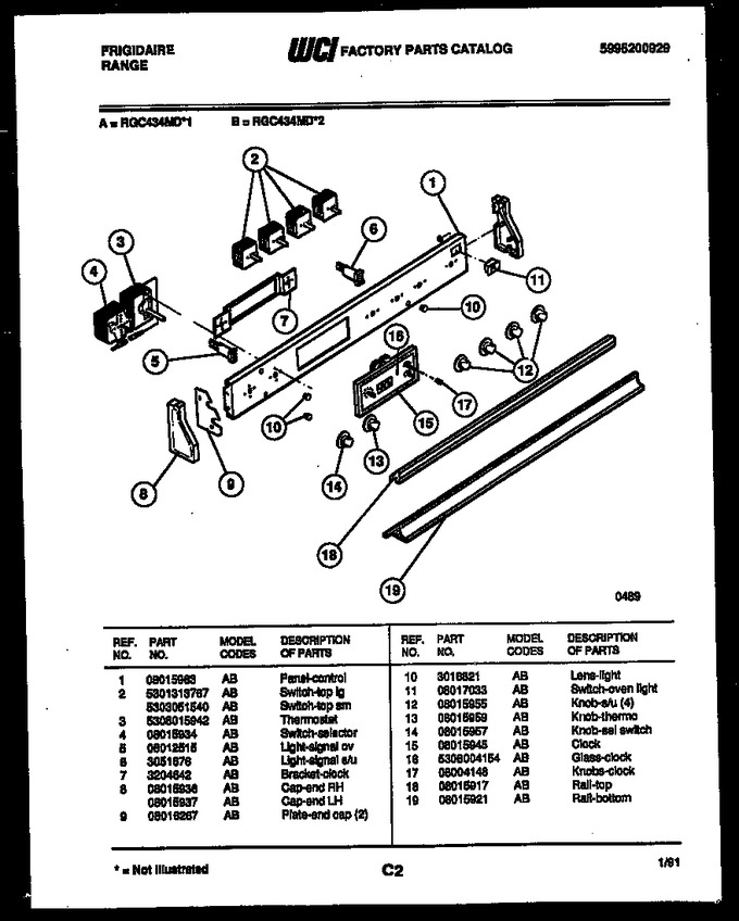 Diagram for RGC434MDW2