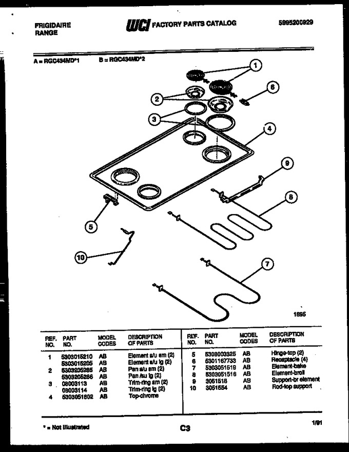 Diagram for RGC434MDW1