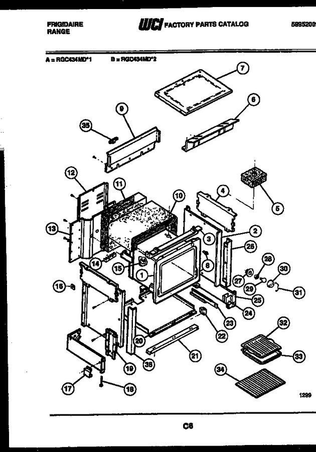 Diagram for RGC434MDW1