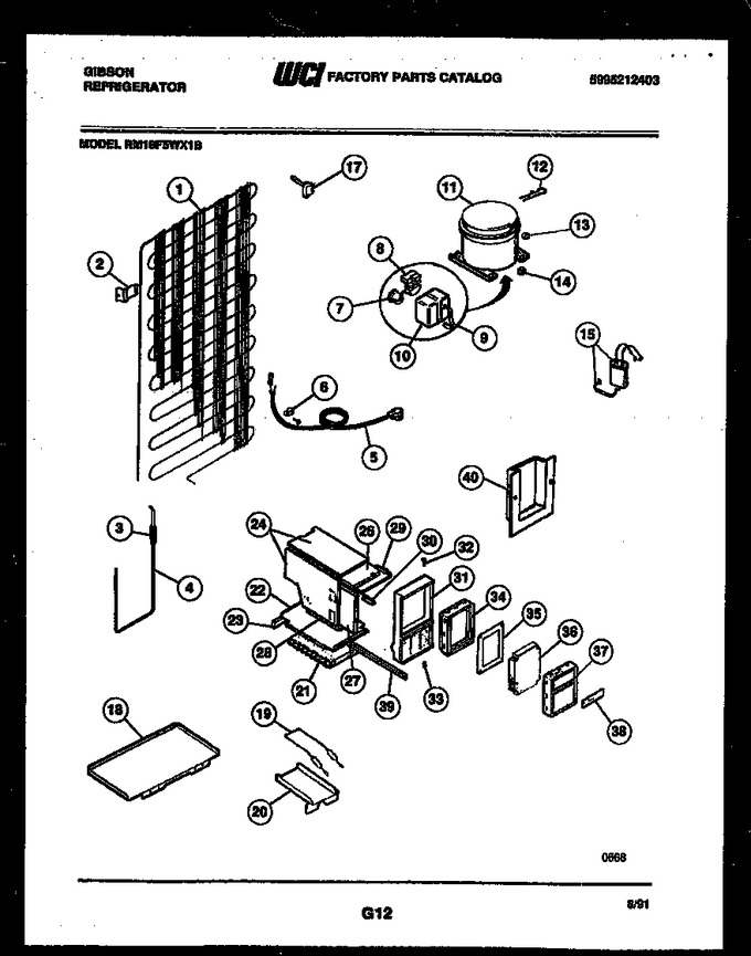 Diagram for RM18F5WX1B