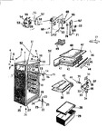 Diagram for 03 - Cabinet, Shelves, Divider, Fan Asse