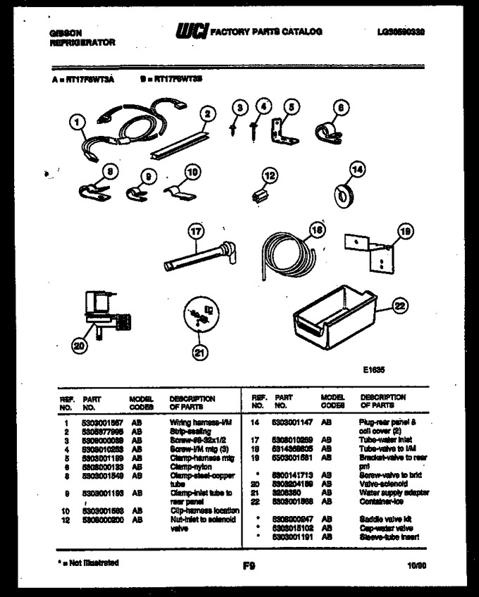 Diagram for RT17F8WT3A