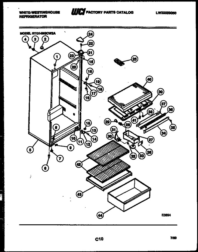 Diagram for RTG140GCW2A