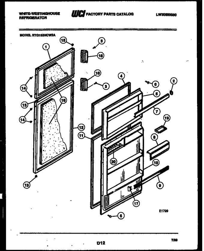 Diagram for RTG153HCF2A