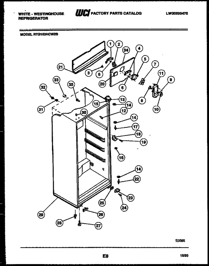 Diagram for RTG153HCW2B