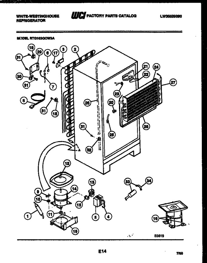 Diagram for RTG163GCW3A