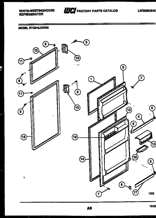 Diagram for RTG216JCW3B