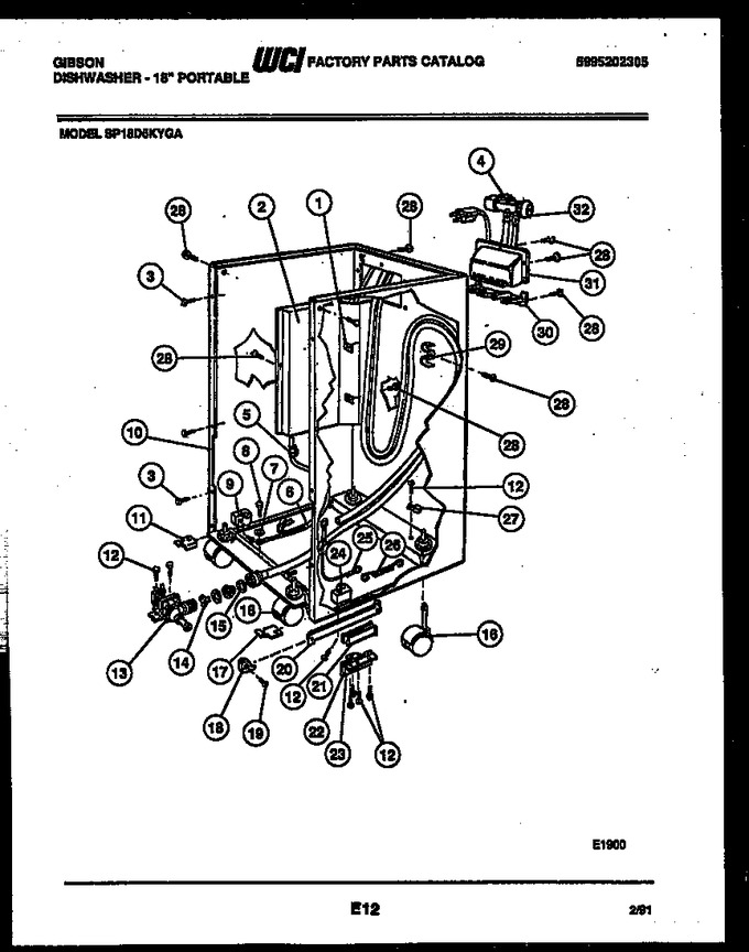 Diagram for SP18D5KYGA