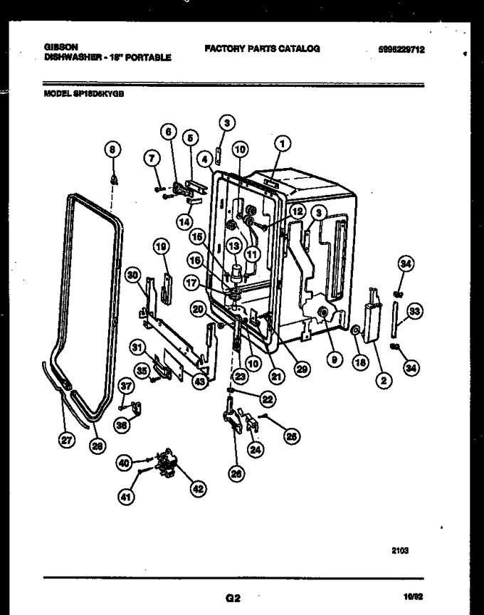 Diagram for SP18D5KYGB