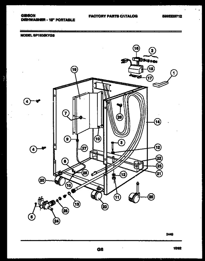 Diagram for SP18D5KYGB