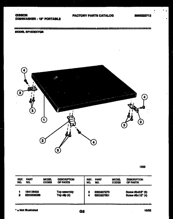 Diagram for SP18D5KYGB