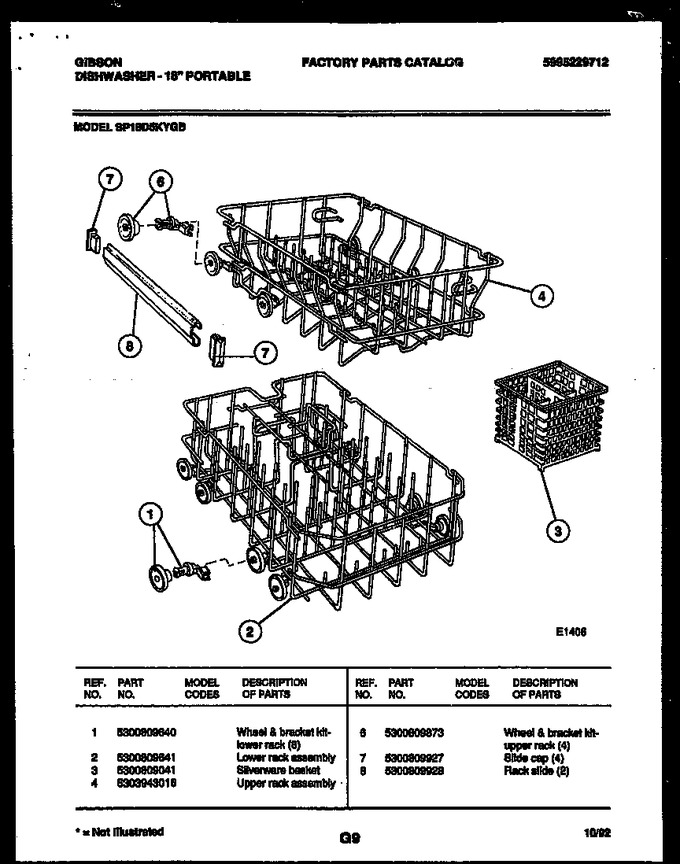 Diagram for SP18D5KYGB