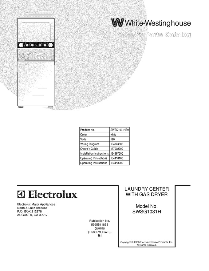 Diagram for SWSG1031HS0