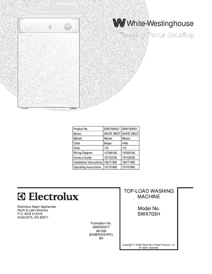 Diagram for SWX703HS1